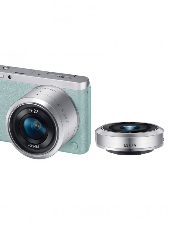 Samsung NX Mini Mirrorless Digital Camera with 9mm and 9-27mm Lenses and Case Kit