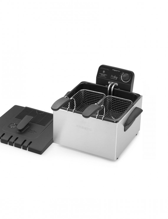Stainless Steel Dual Basket ProFry Immersion Element Deep Fryer