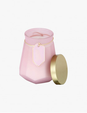 Hemp Seed & Rose Scented Prism Candle