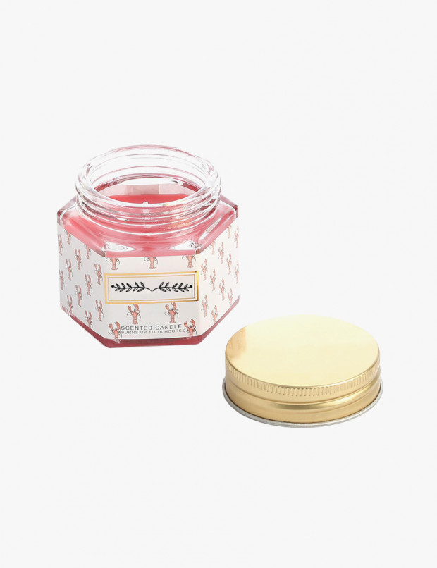 Hemp Seed & Rose Scented Prism Candle