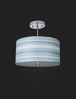 Nautical Blue & White Light shade