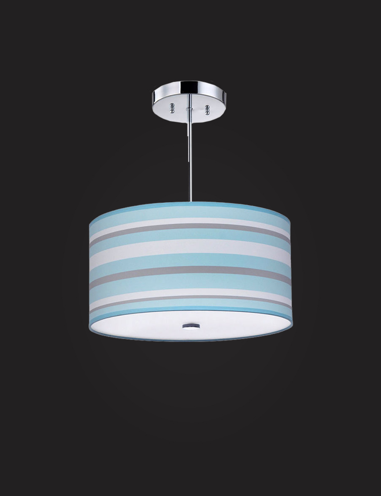 Nautical Blue & White Light shade