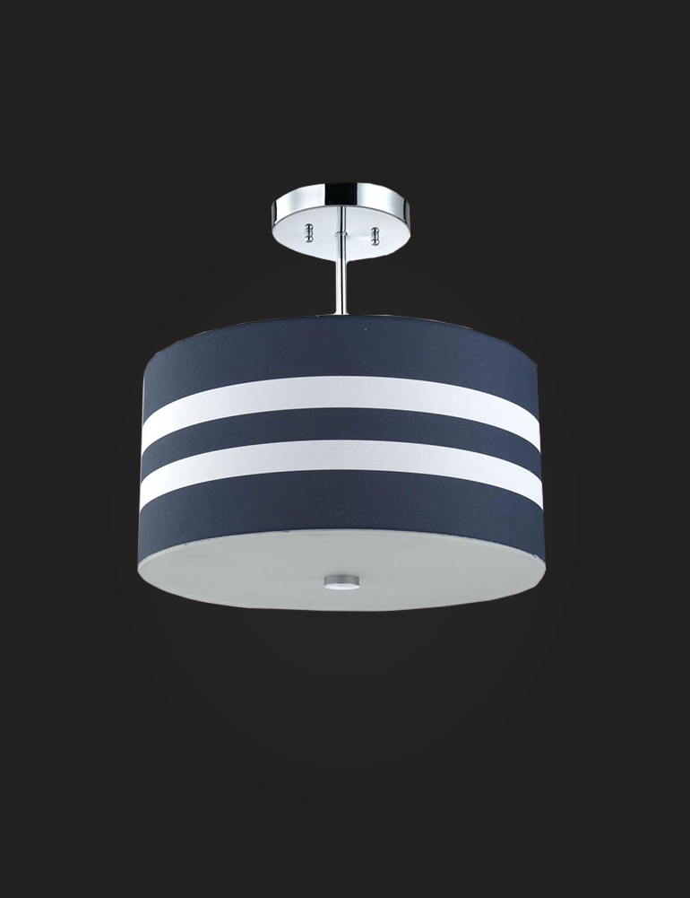 Navy Stripes Light Fixture