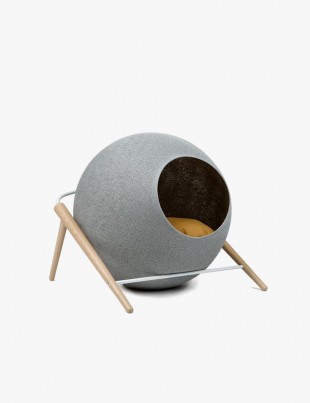 Light Grey Coloured Cat Basket