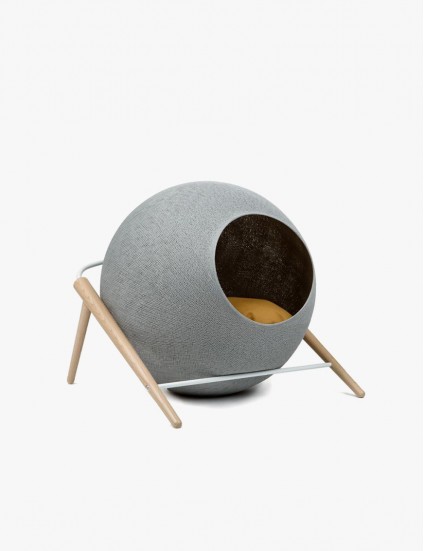 Light Grey Coloured Cat Basket
