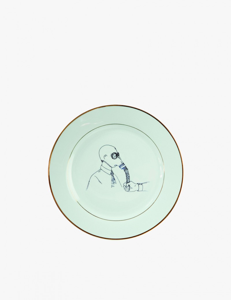 Gold Rimmed Glass Charger Plates