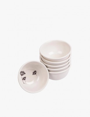 Melamine Plastic White Soy Sauce Bowl