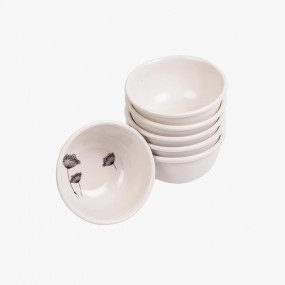 Melamine Plastic White Soy Sauce Bowl