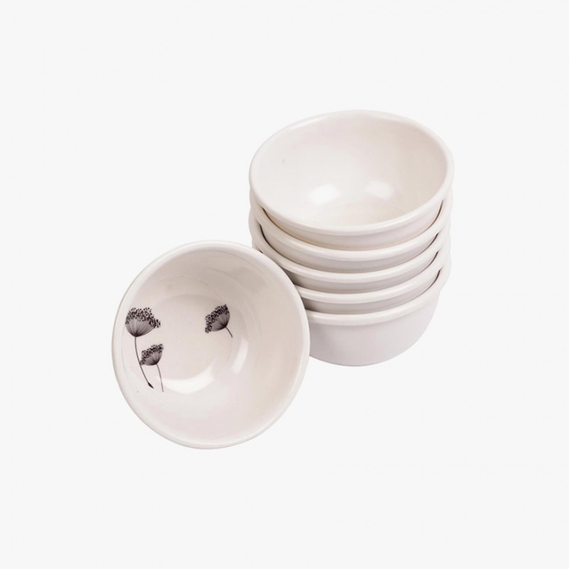 Melamine Plastic White Soy Sauce Bowl